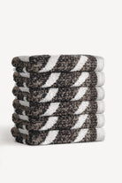 Pluma İpliği Boyalı 6'lı Misafir Havlusu Seti Taş - CHERX