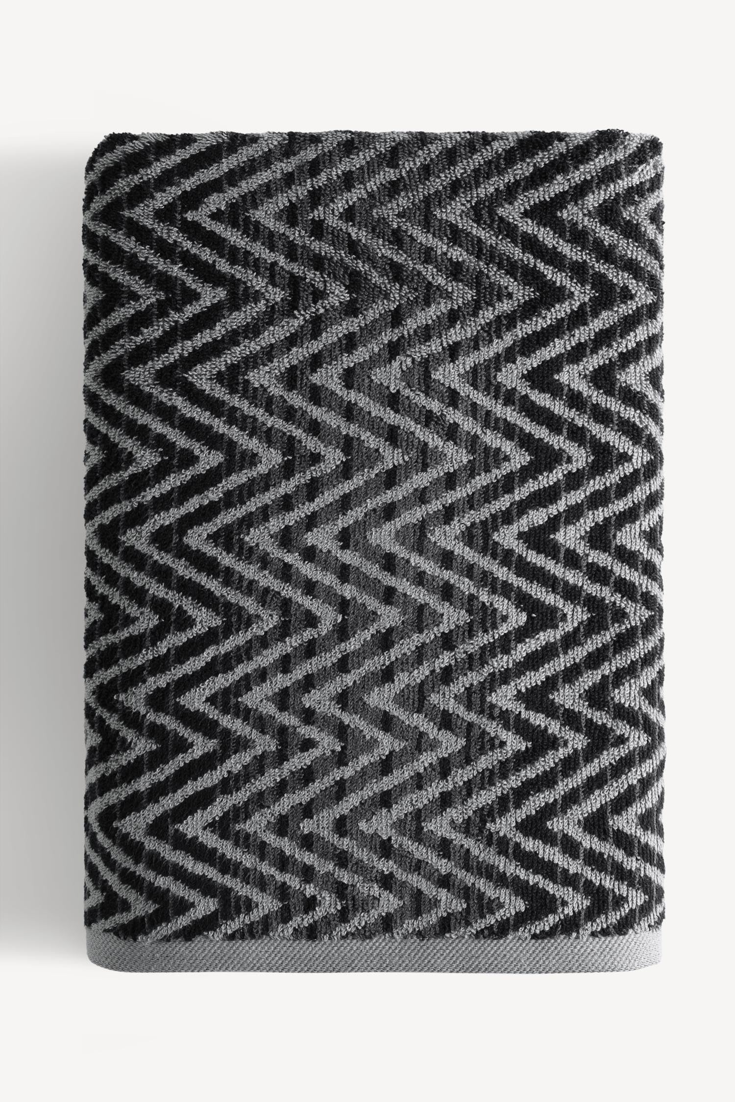 Zyon İpliği Boyalı 2'li Banyo Havlusu Seti Antrasit - CHERX