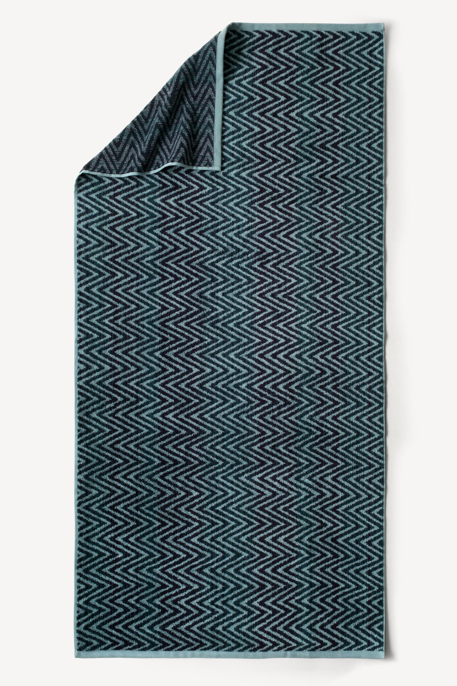 Zyon İpliği Boyalı 2'li Banyo Havlusu Seti Petrol - CHERX