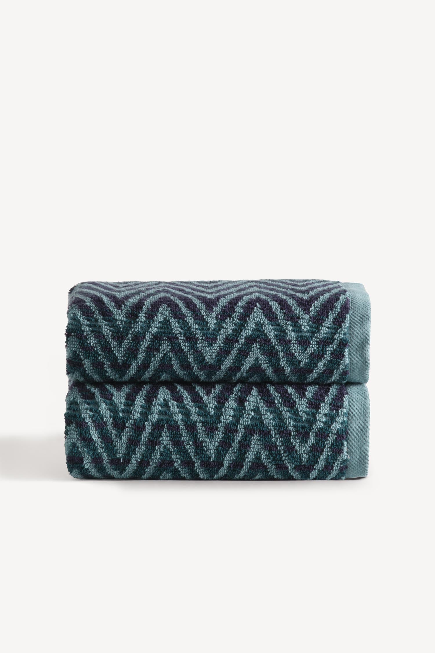 Zyon İpliği Boyalı 2’li El Havlusu Seti Petrol - CHERX