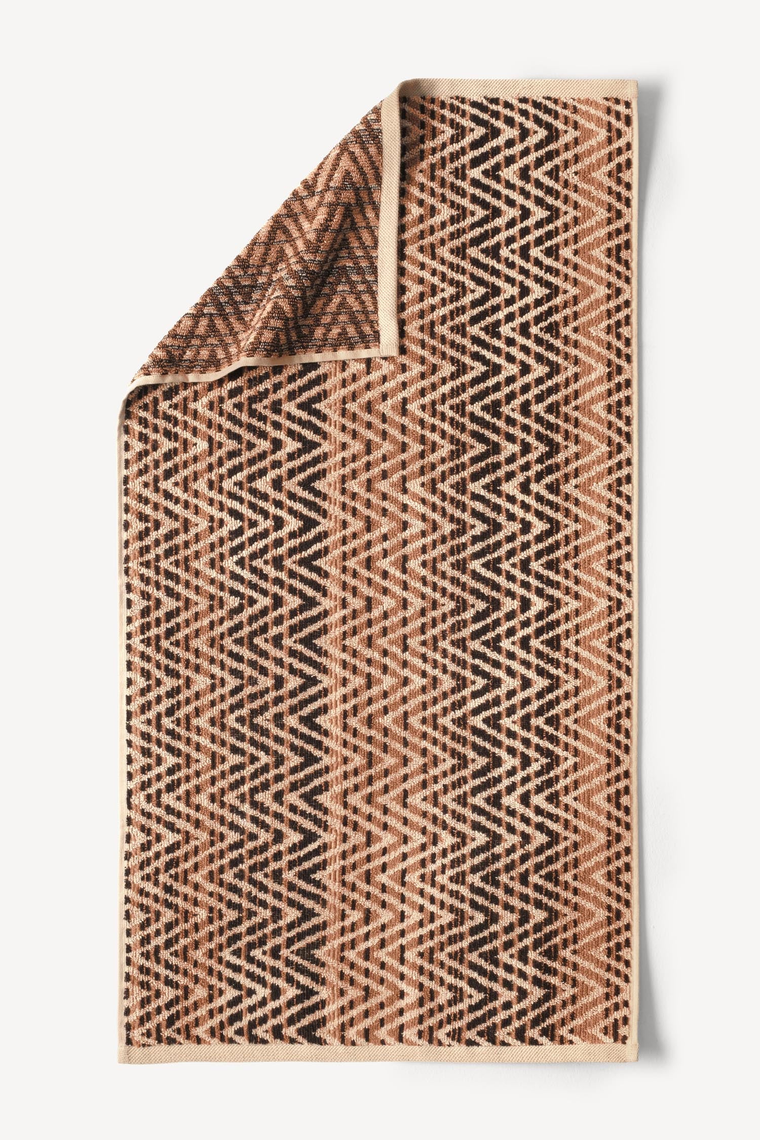 Zyon İpliği Boyalı 4’lü El Havlusu Seti Karamel - CHERX