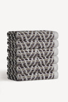 Zyon İpliği Boyalı 6'lı Misafir Havlusu Seti Taş - CHERX